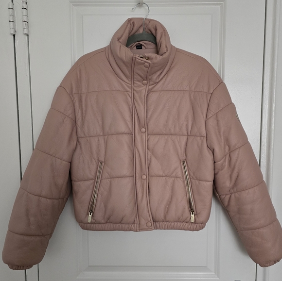Guess Vegan Leather Puffer - Picture 1 of 10